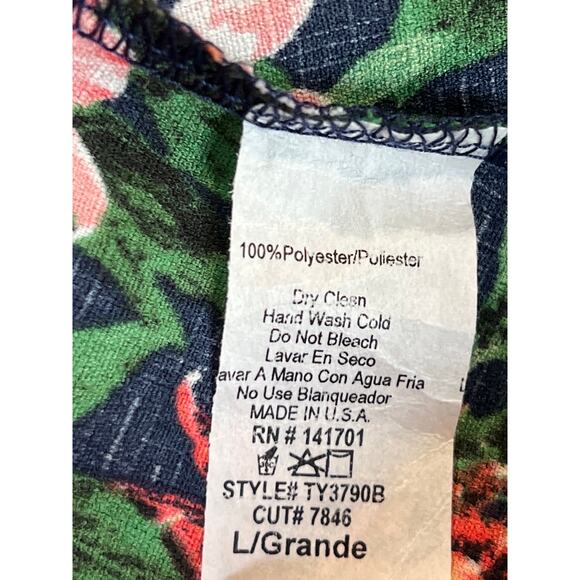 143 Story by Lineup High Neck Floral Top Women's Size L Black Pink Feminine Boho - Picture 5 of 9